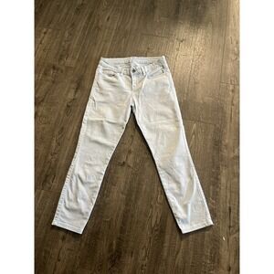 Vintage Guess Britney Cropped Jeans Light Blue Almost White
